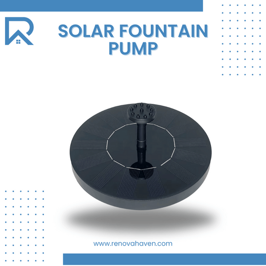 Floating Solar Fountain Pump with central nozzle for eco-friendly outdoor water features and birdbaths