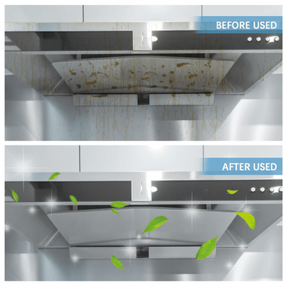 Before and after comparison of steam cleaning showing visible dirt removal and surface restoration results.