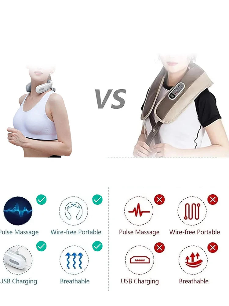 Smart Neck Massager – Heat & Vibration Therapy