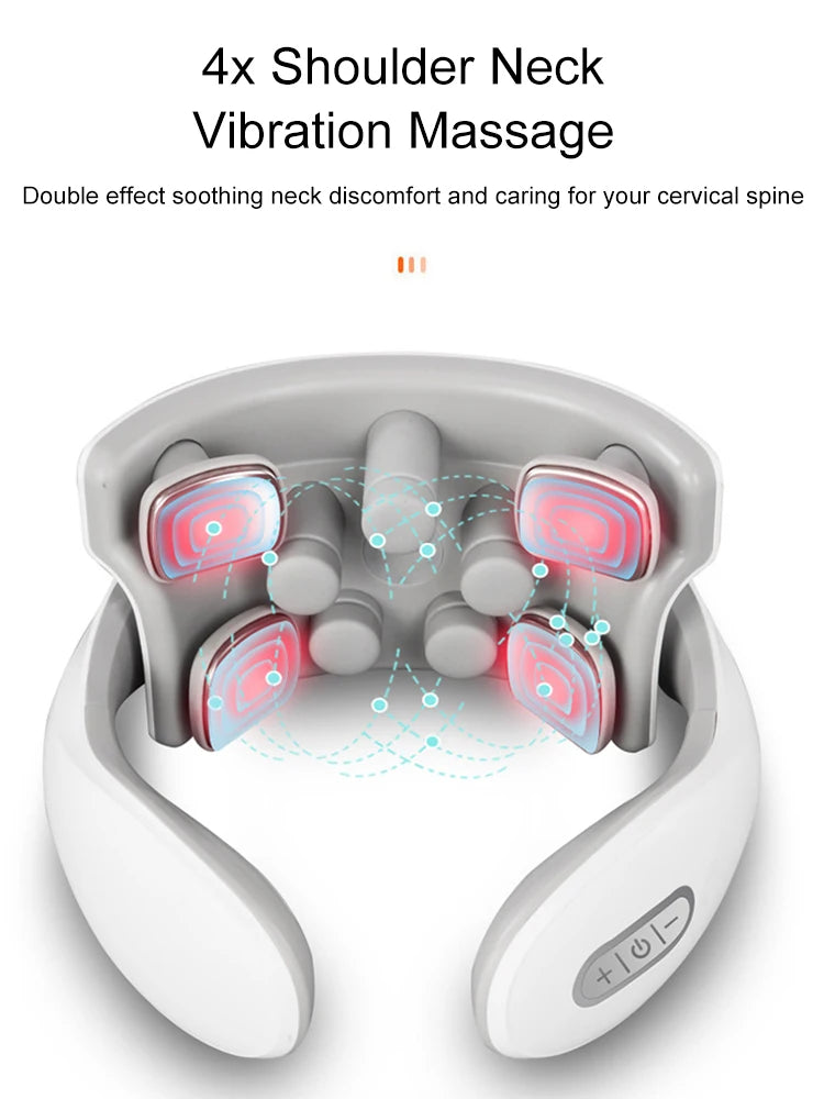 Smart Neck Massager – Heat & Vibration Therapy