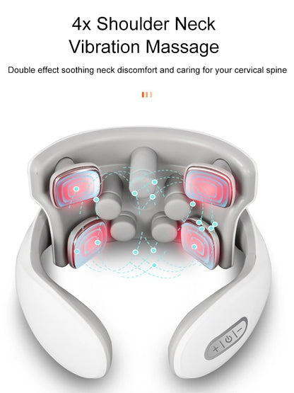 Smart Neck Massager – Heat & Vibration Therapy