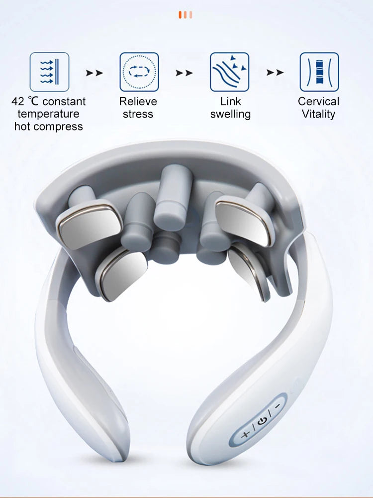 Smart Neck Massager – Heat & Vibration Therapy