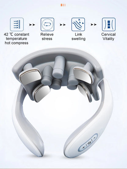 Smart Neck Massager – Heat & Vibration Therapy
