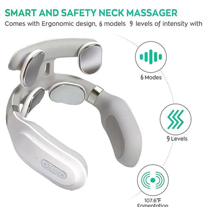 Smart Neck Massager – Heat & Vibration Therapy